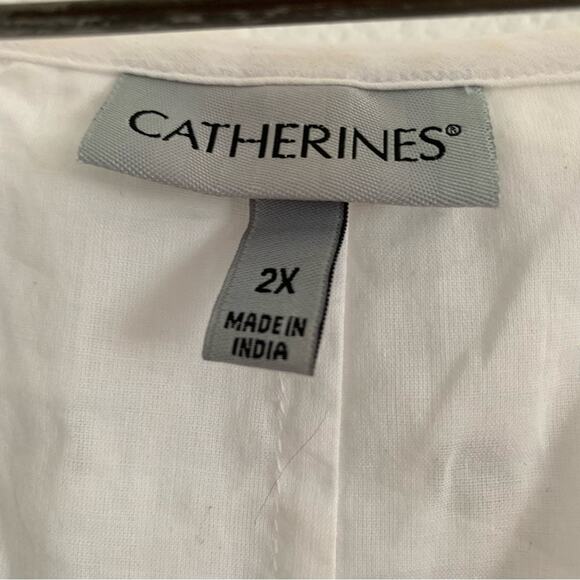 Catherines White Tasseled Floral Embroidered Top - Picture 4 of 11